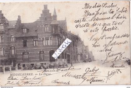 MIDDELKERKE :   la digue  ( 1902 )