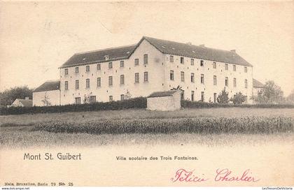 [-10%] BELGIQUE - Mont Saint Guibert - Villa scolaire des Trois Fontaines - Carte postale ancienne