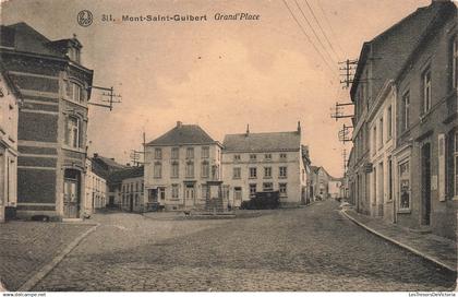 [-5%] BELGIQUE - Mont Saint Guibert - Grandplace - Carte postale ancienne