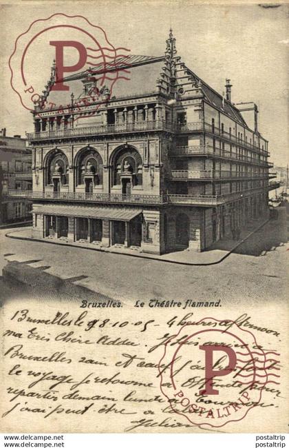 BRUXELLES  LE THÉATRE FLAMAND    BELGICA BELGIQUE TEATRO THEATER  theatrecollection