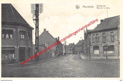Statiestraat - Rue de la Gare - Bank van Rousselare - Moorslede