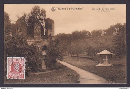 BELGIUM, Postcard, Morlanwelz, Ruines de Mariemont