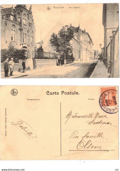 Mouscron   Moeskroen    Rue Léopold   Edit Henri Lerouge
