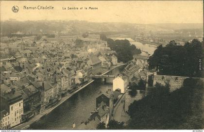 Namur Namen  wallonisch: Nameûr La Sambre et la Meuse/Panorama-Ansicht 1916