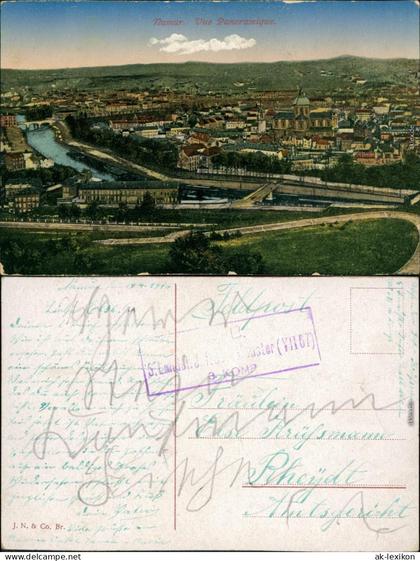 Namur Namen  wallonisch: Nameûr Panorama-Ansicht - Coloriert 1916