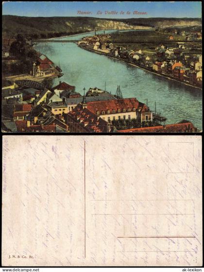 Postkaart Namur Namen La Vallée de fa Meuse. 1914