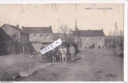 AMBLY ( Nassogne ) - CENTRE DU VILLAGE   ecrit avec timbre