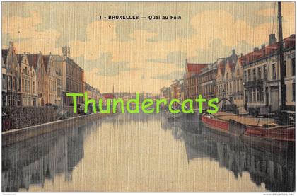 CPA BRUXELLES QUAI AU FOIN