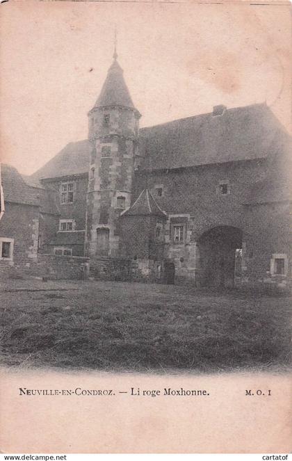 NEUVILLE EN CONDROZ . Li roge Moxhonne .