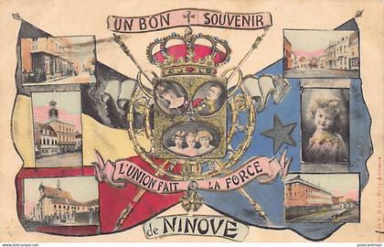 België - NINOVE (O. Vl.) Un Bon Souvenir - Famille Royale et leurs enfants - L'Union fait la force