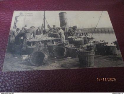 Oostende , Arrivage de poissons