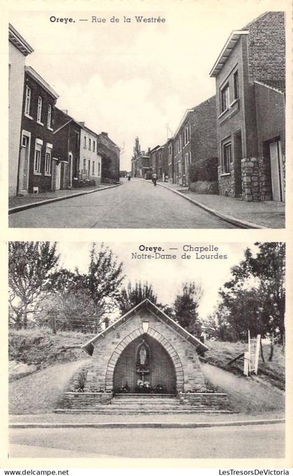 [-50%] BELGIQUE - OREYE - Rue de la Westrée - Chapelle Notre Dame de Lourdes - Carte Postale Ancienne