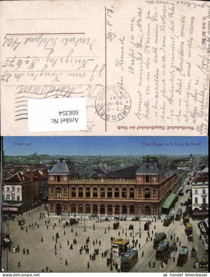 606354,Brüssel Bruxelles Nordbahnhof Hauptbahnhof d. Stadt Bahnhof Gare du Nord