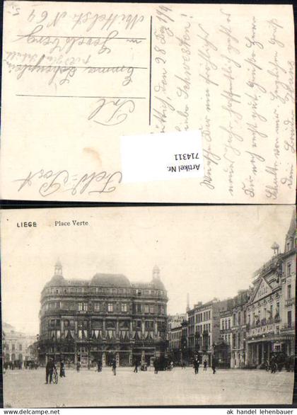 714311 Liege Lüttich Place Verte Feldpost Gevelsberg