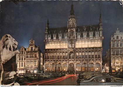 BR14342 Bruxelles Grand Place la maison du roi la nuit  belgium