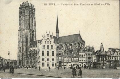 Malines Mechelen Flandre Malines Cathedrale Saint-Rombaut Hotel de Ville