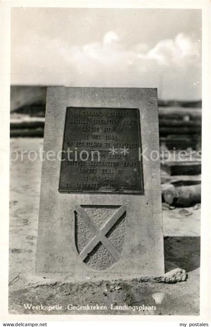 Westkapelle West-Vlaanderen Gedenkteken Landingsplaats