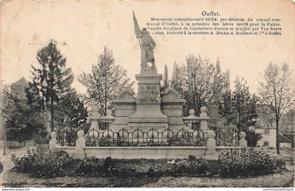[-10%] BELGIQUE - Ouffet - Monument commémoratif édifié, par décision du conseil communal dOuffet - Carte postale A