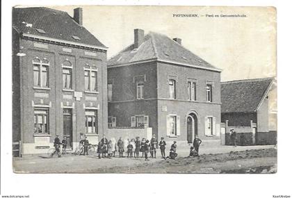 Pepingen - Post en gemeentehuis.