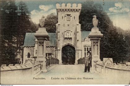 Belgique Belgie Pepinster CPA entree du chateau des Mazures