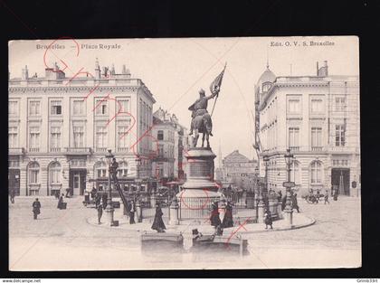 Bruxelles - Place Royale - (TRAM) - postkaart