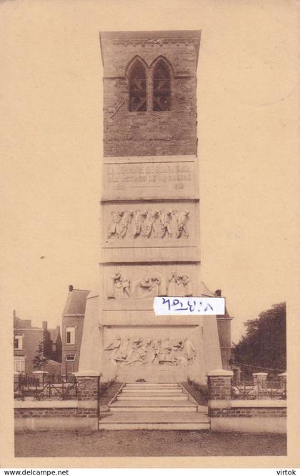 Quaregnon : vielle tour et monumet  ( ecrit  1934  avec timbre )