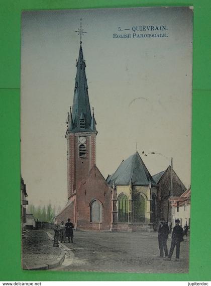 Quiévrain Eglise paroissiale (colorisée)