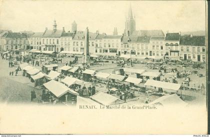 CPA CP Carte postale Belgique > Flandre orientale > Renaix Le marché de la Grand'place