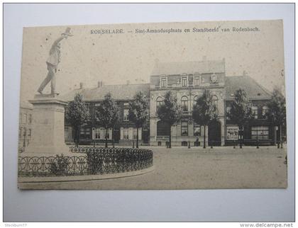 Roeselare - Roulers    ,Carte  postale, 1914/18  , 2 Scans