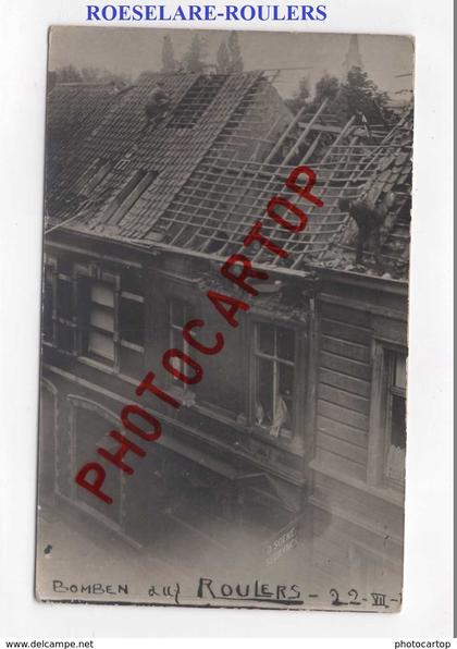 ROULERS-ROESELARE-CARTE PHOTO allemande-Guerre14-18-1 WK-Belgien-FLANDERN-Militaria-