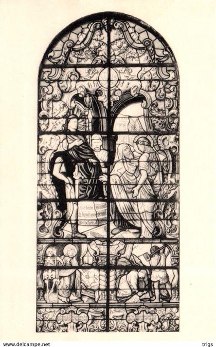 Strijtem (Parochiekerk) - Glasramen: "De H. Barbara"