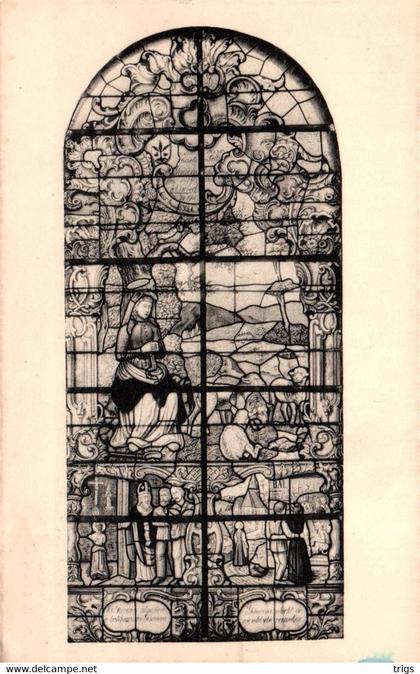 Strijtem (Parochiekerk) - Glasramen: de H. Genoveva