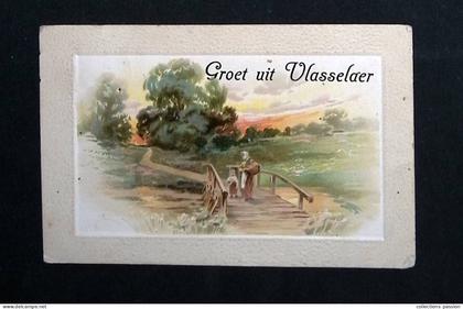 cp, Belgique, Brabant Flamand, Rotselaar, groet uit Vlasselaer, salut de Vlasselaer, voyagée