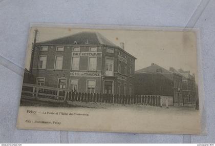 CPA - FELUY ( SENEFFE NIVELLES ) - LA POSTE ET L'HOTEL DE COMMERCE