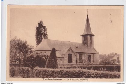 WATERLAND OUDEMAN   DE KERK EN OMGEVING