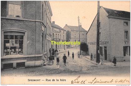 CPA  SPRIMONT RUE DE LA FOIRE