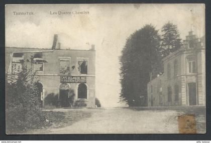 +++ CPA - THIMISTER - Les Quatre Chemins - Café des Bons Amis  //