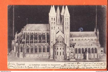32938 ◉ TOURNAI Henegouwen Doornik ◉ Cathedrale Project Dégagement ◉ 1905 à John HAMON Kasteel Gemert