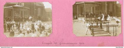 6 Albumine foto's -  Turnhout - Congrès des gymnastiques 1904.