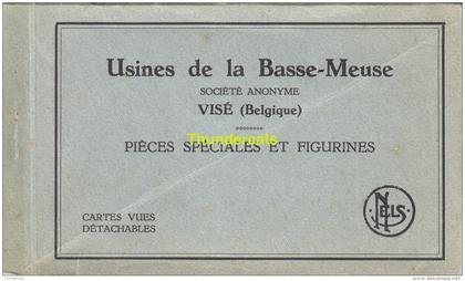 CARNET 13 CPA USINES DE LA BASSE MEUSE VISE WEZET BELGIQUE