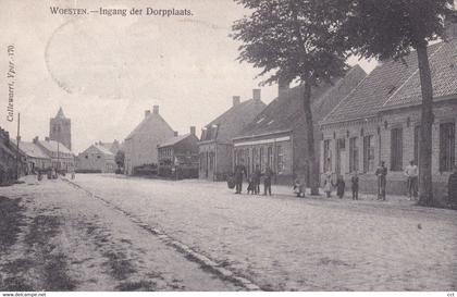 Woesten  Vleteren  Ingang der Dorpplaats   Edit Callewaert Yper n° 170