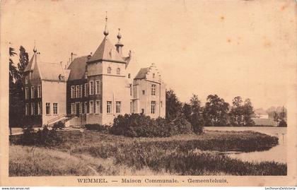 BELGIQUE - Wemmel - maison communale - Gemeentehuis - cour - entrée - Papet A Vander Plas - Carte Postale Ancienne