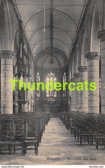 CPA WINGENE WYNGENE BINNENSTE DER KERK