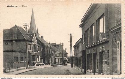 BELGIQUE - Wortegem - Dorp - Village - Bâtiment - Eglise - Clocher - Boutique - Ed PS Atoine - Carte postale ancienne