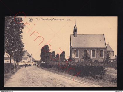 Ronsele bij-Somergem - Kerk - postkaart