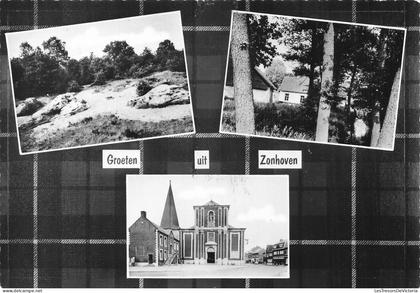 [-10%] BELGIQUE - Zonhoven - Eglise St Quintinus - Sentier - Rocher - Bois - Bâtiment - Uitg Jans - Carte postale