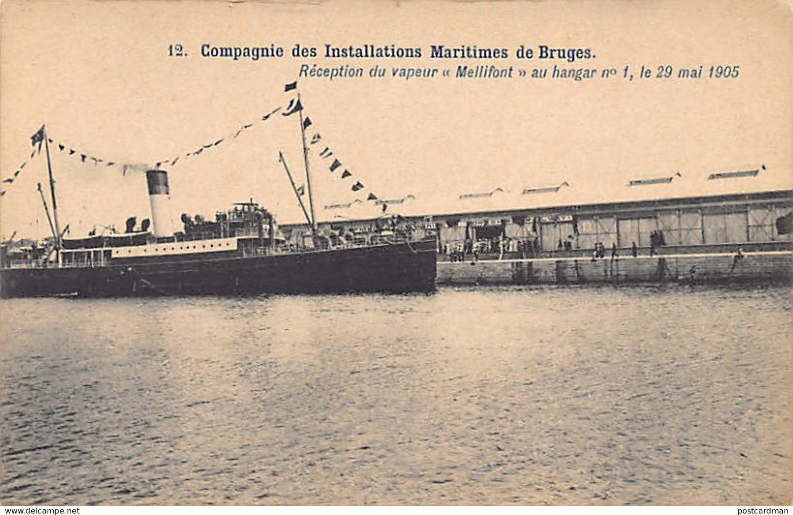 België - BRUGGE (W. Vl.) Stoomboot Mellifont - Maritiem Installatiebedrijf - Compagnie des Installations Maritimes