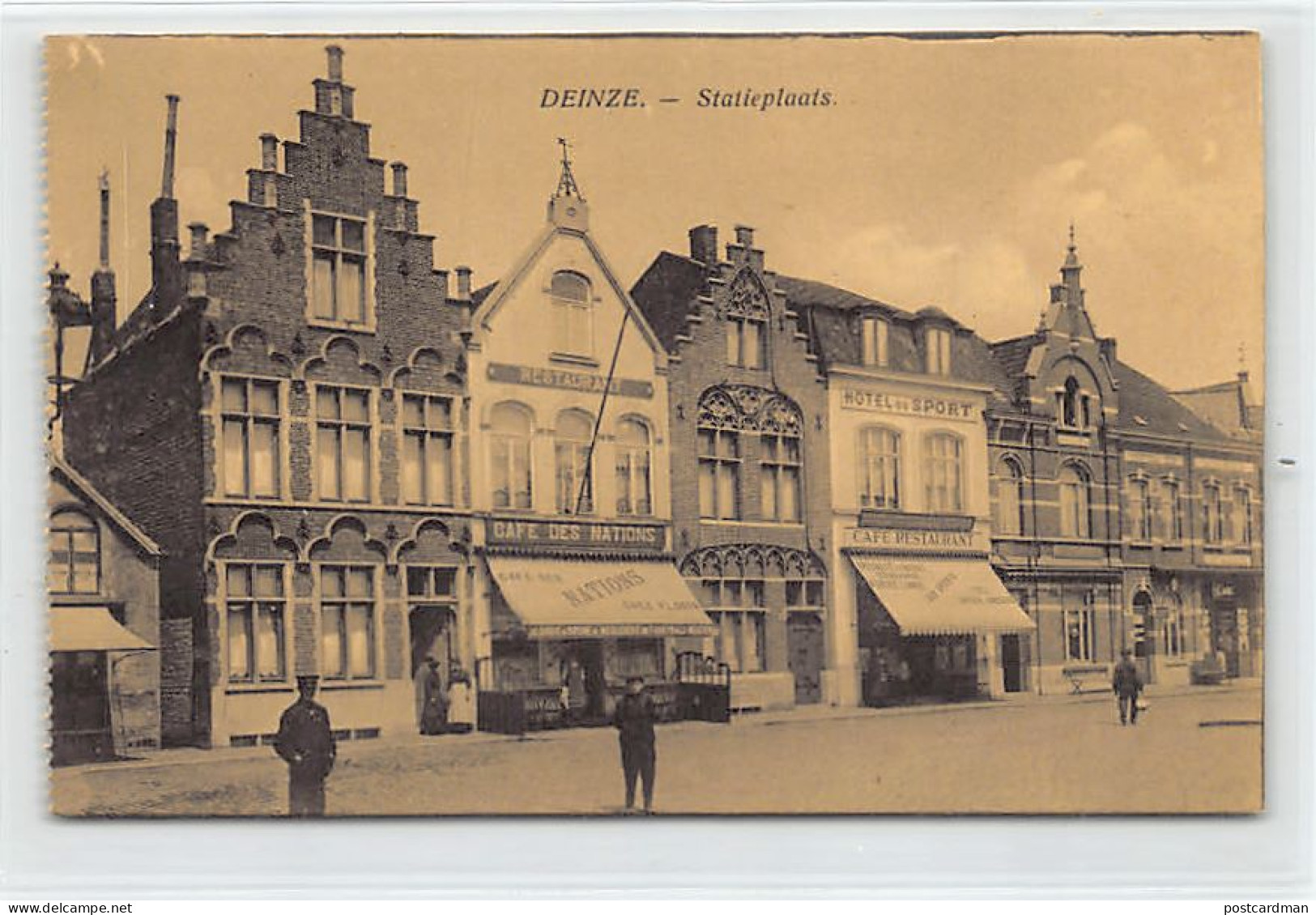 België - DEINZE (O. Vl.) Statieplaats - Café des Nations - Hôtel du Sport
