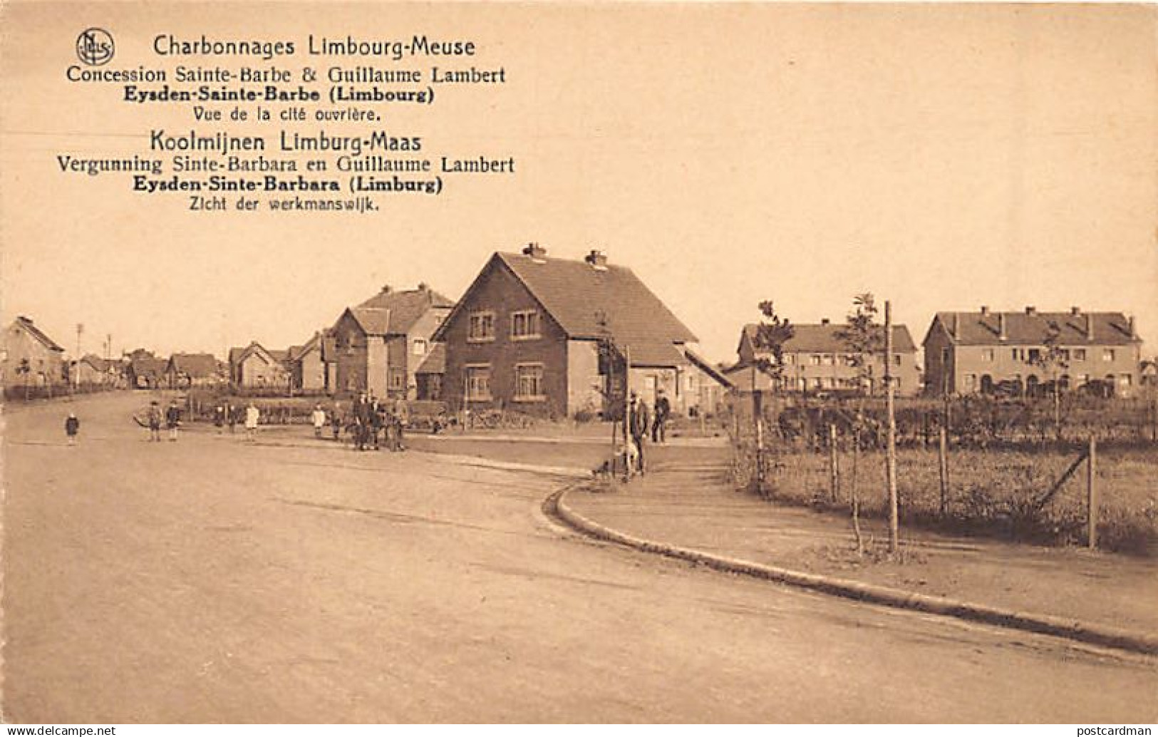 België - EISDEN (Limb.) Steenkoolmijn - Zicht der werkmanswijk - Société Anonyme des Charbonnages Limbourg-Meuse