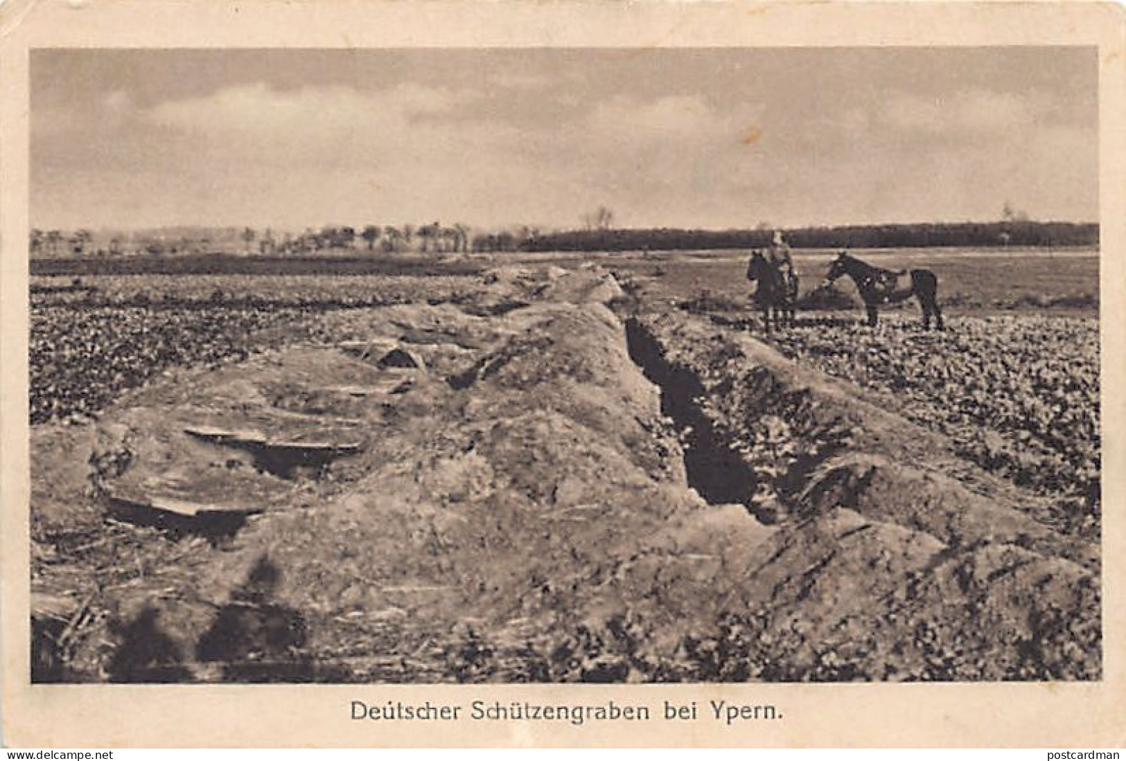 België - IEPER (W. Vl.) Duitse loopgraaf